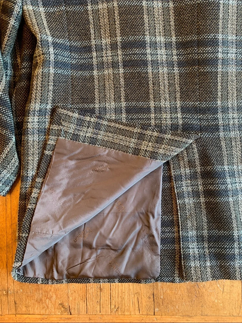 Emanuel Ungaro Men's Plaid Sport Coat - Brown & Blue